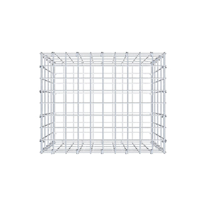Gabion 50 cm x 40 cm x 40 cm (L x H x P), mailles 5 cm x 10 cm, anneau en C