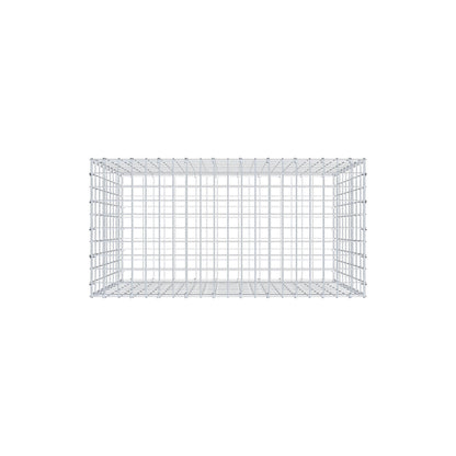 Gabione 100 cm x 90 cm x 50 cm (L x H x T), Maschenweite 5 cm x 10 cm, C-Ring