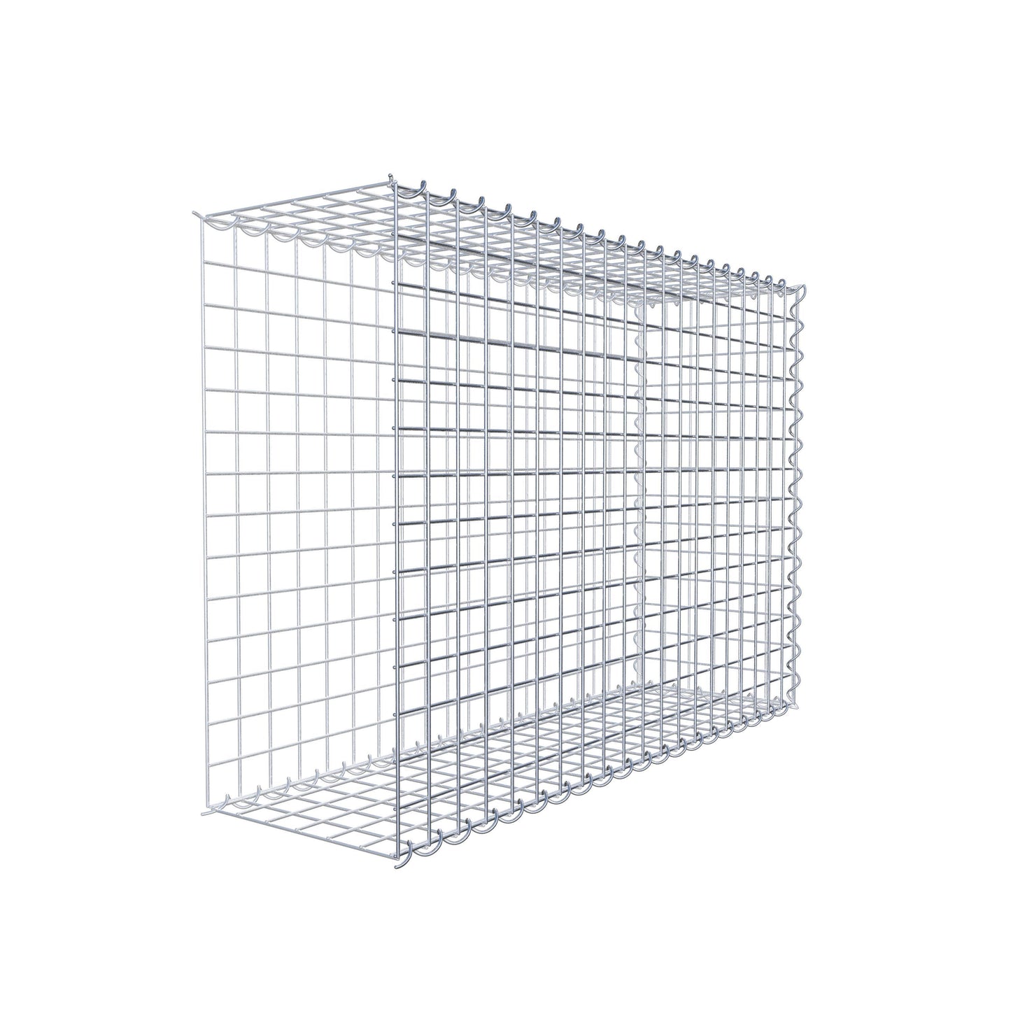 Grown-on gabion type 2 100 cm x 70 cm x 30 cm (L x H x D), mesh size 5 cm x 5 cm, spiral
