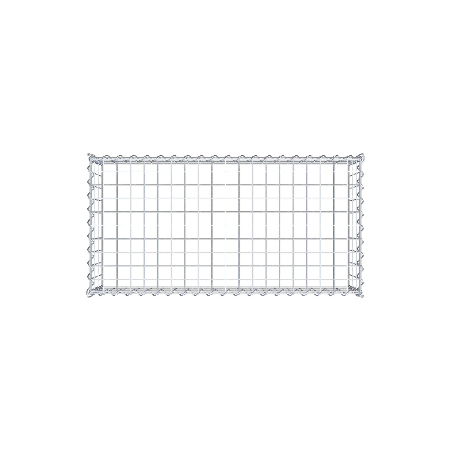 Gabião Tipo 3 100 cm x 30 cm x 50 cm (C x A x P), malhagem 5 cm x 10 cm, espiral