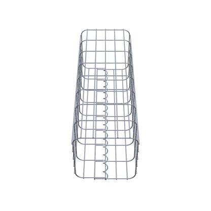 Colonne de gabion carrée 27 cm x 27 cm, hauteur 80 cm, MW 5 cm x 10 cm