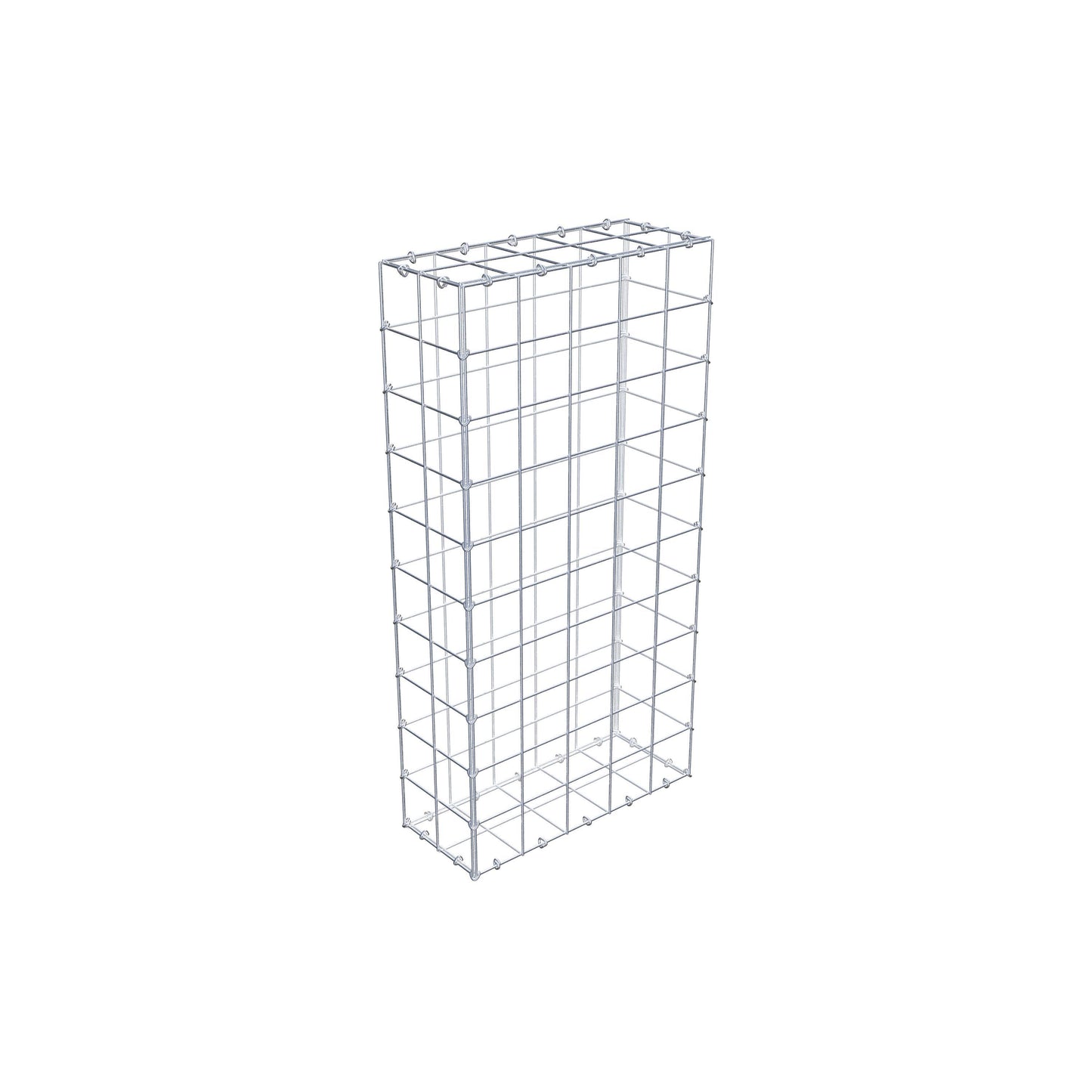 Gabião 100 cm x 20 cm x 50 cm (C x A x P), malhagem 10 cm x 10 cm, anel C