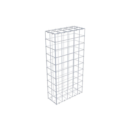 Gabião 100 cm x 20 cm x 50 cm (C x A x P), malhagem 10 cm x 10 cm, anel C