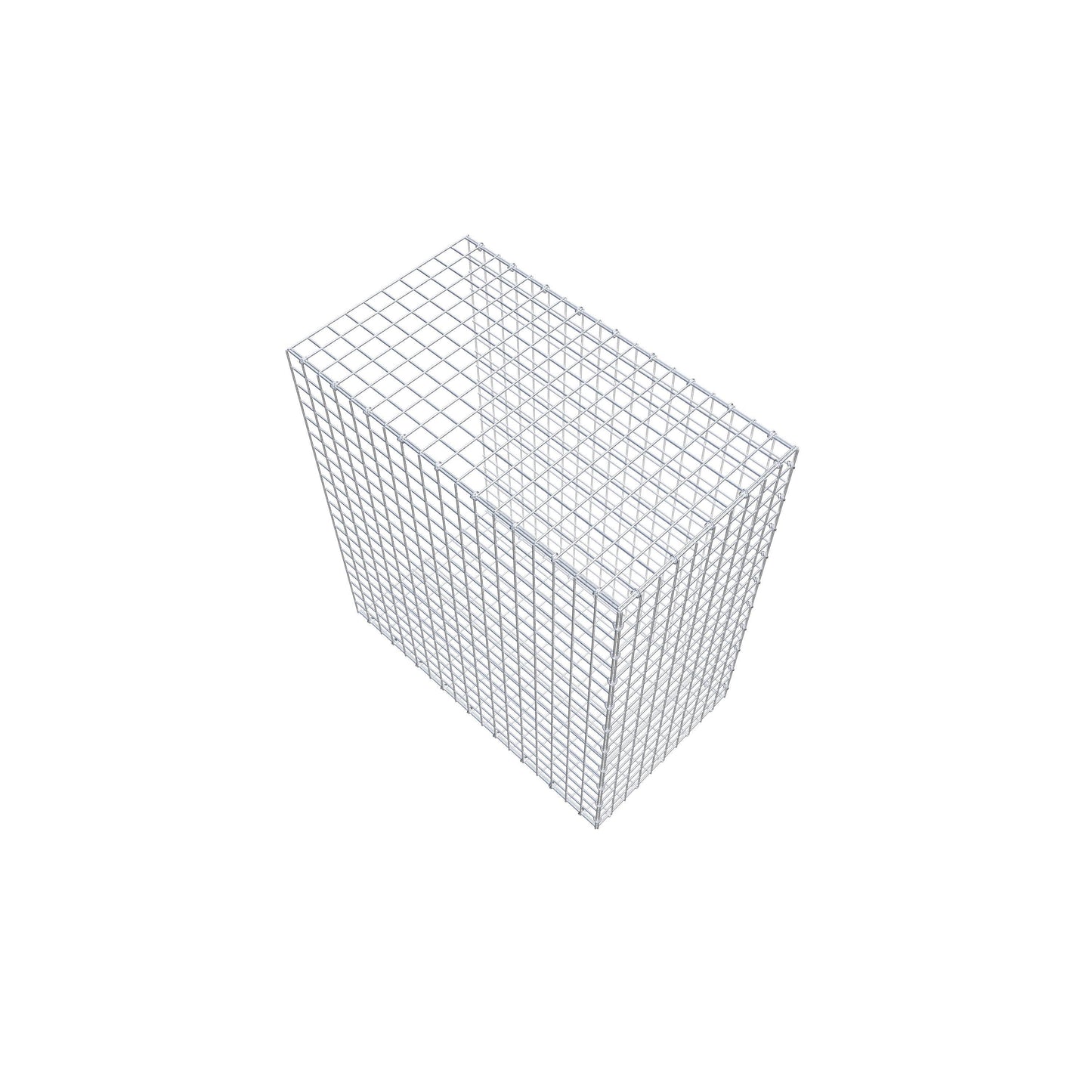 Typ 2 påbyggnadsgabion 100 cm x 90 cm x 50 cm (L x H x D), maskstorlek 5 cm x 5 cm, C-ring