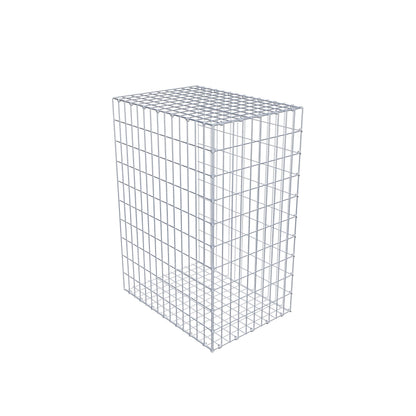 Mounted gabion type 2 100 cm x 70 cm x 50 cm, mesh size 5 cm x 10 cm, C-ring
