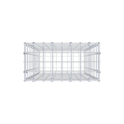 Gabion 80 cm x 40 cm x 20 cm (L x H x D), maskstorlek 5 cm x 10 cm, C-ring