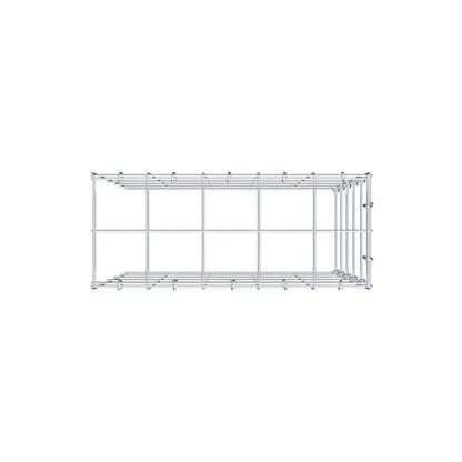 Gabbione aggiuntivo tipo 4 50 cm x 50 cm x 20 cm (L x H x P), maglia 10 cm x 10 cm, anello a C