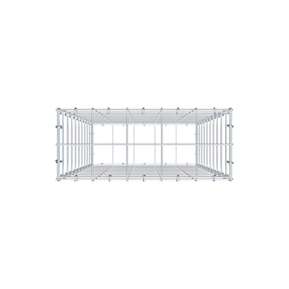 Gabião 100 cm x 50 cm x 20 cm (C x A x P), malhagem 10 cm x 10 cm, anel C