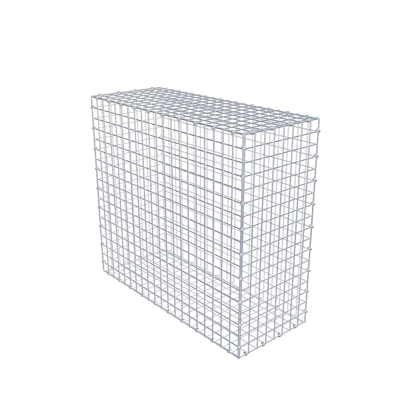 Gabion 100 cm x 90 cm x 40 cm (L x H x D), mesh size 5 x 5 cm, spiral ring