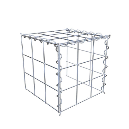 Gabião tipo 4 30 cm x 30 cm x 30 cm (C x A x P), malhagem 10 cm x 10 cm, espiral