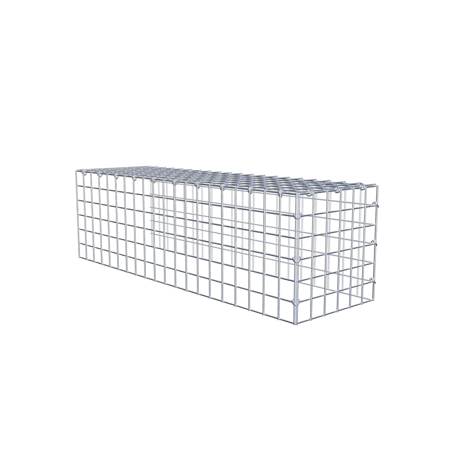 Gabião Tipo 4 100 cm x 30 cm x 30 cm (C x A x P), malhagem 5 cm x 5 cm, anel C