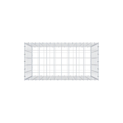 Gabbione 100 cm x 80 cm x 50 cm (L x H x P), maglia 10 cm x 10 cm, anello a C