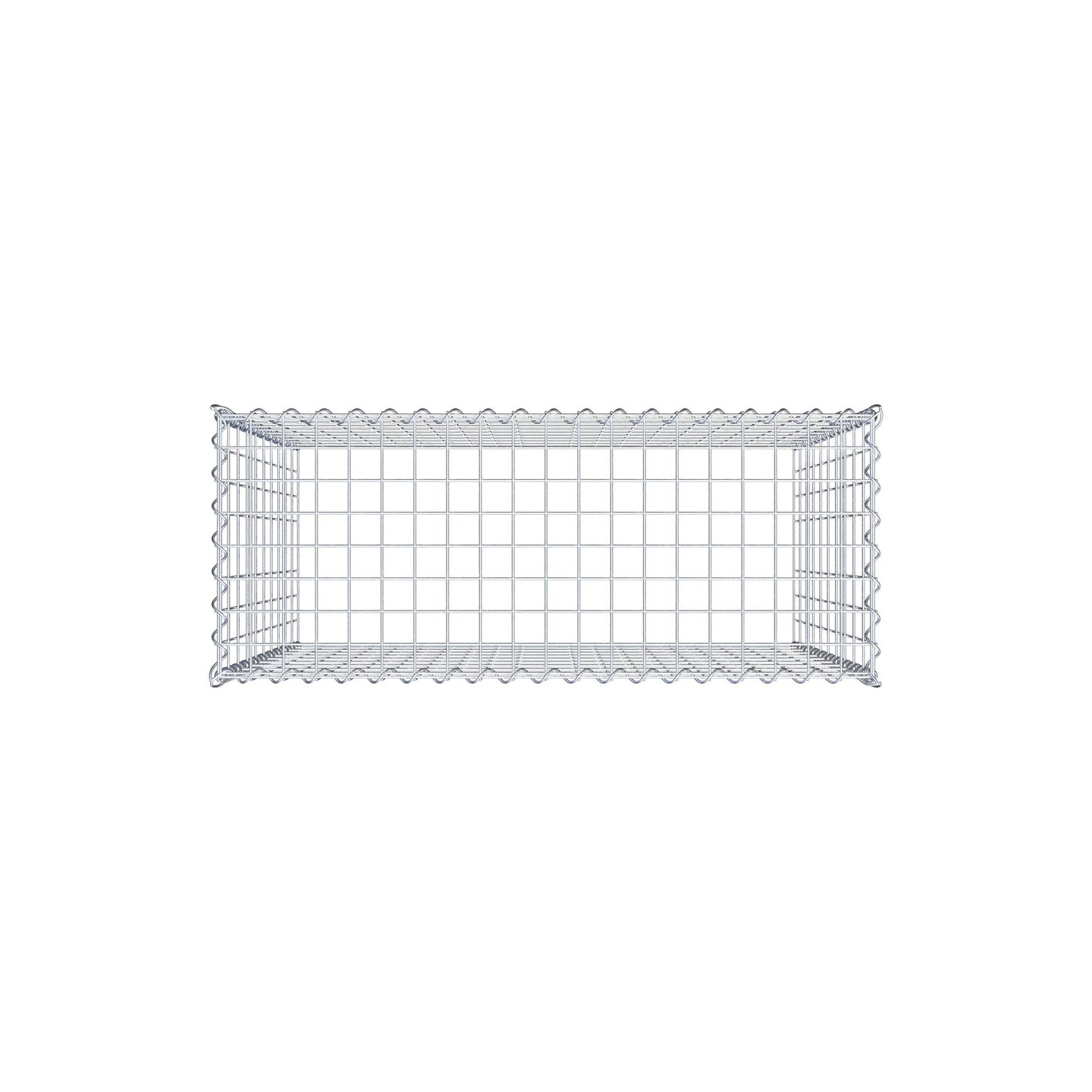 Add-on schanskorf type 3 100 cm x 100 cm x 40 cm (L x H x D), maaswijdte 5 cm x 10 cm, spiraalvormig