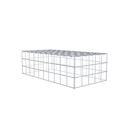 Gabião Tipo 3 100 cm x 30 cm x 50 cm (C x A x P), malhagem 10 cm x 10 cm, anel C