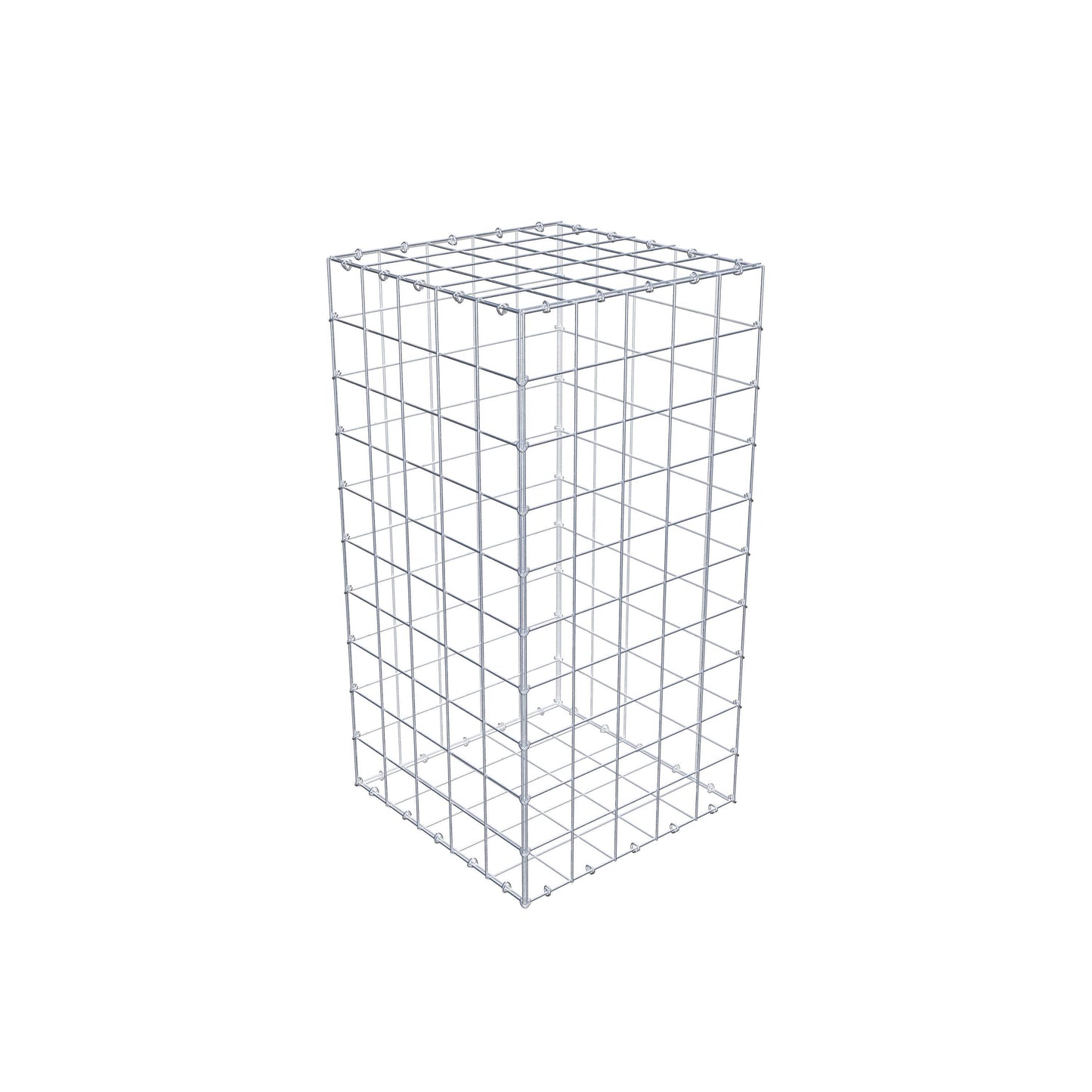 Gabbione 100 cm x 50 cm x 50 cm (L x H x P), maglia 10 cm x 10 cm, anello a C