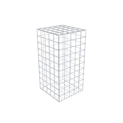 Gabbione 100 cm x 50 cm x 50 cm (L x H x P), maglia 10 cm x 10 cm, anello a C
