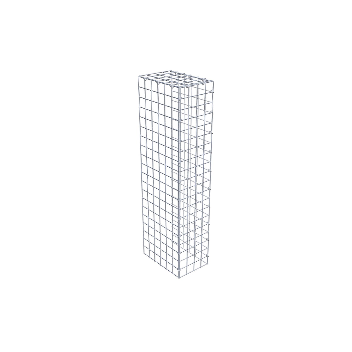 Gabião Tipo 4 100 cm x 30 cm x 20 cm (C x A x P), malhagem 5 cm x 5 cm, anel C
