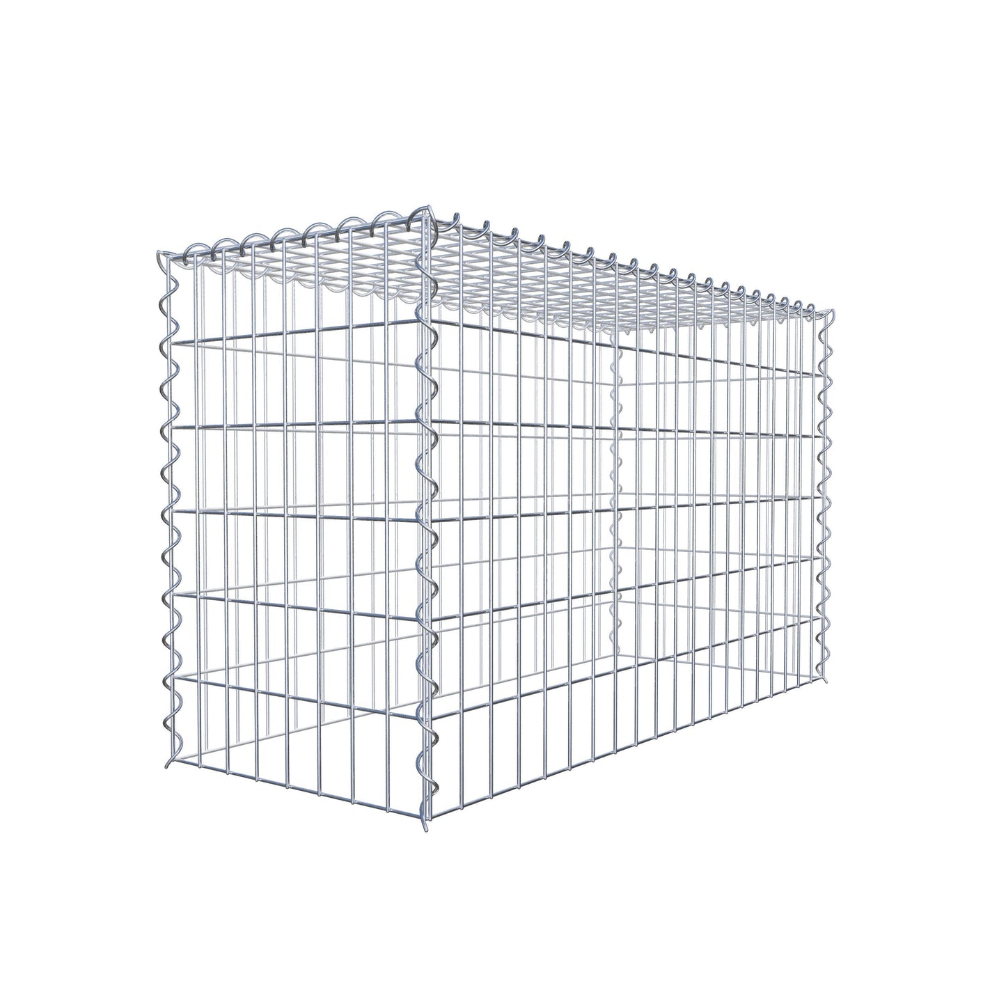 Grown-on gabion type 3 100 cm x 60 cm x 40 cm (L x H x D), mesh size 5 cm x 10 cm, spiral