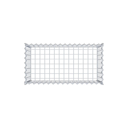 Gabião tipo 3 80 cm x 40 cm x 40 cm (C x A x P), malhagem 5 cm x 10 cm, espiral