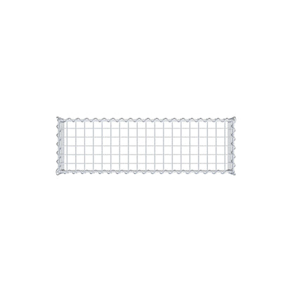 Gabion rapporté type 3 100 cm x 20 cm x 30 cm (L x H x P), mailles 5 cm x 5 cm, spirale
