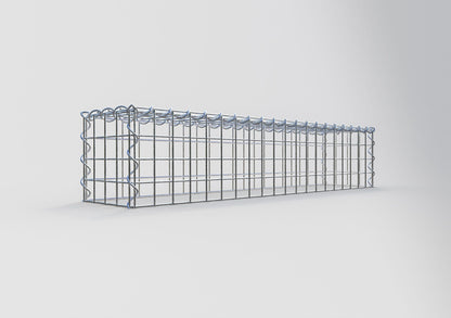 Gabion rapporté type 3 100 cm x 20 cm x 20 cm (L x H x P), mailles 5 cm x 5 cm, spirale
