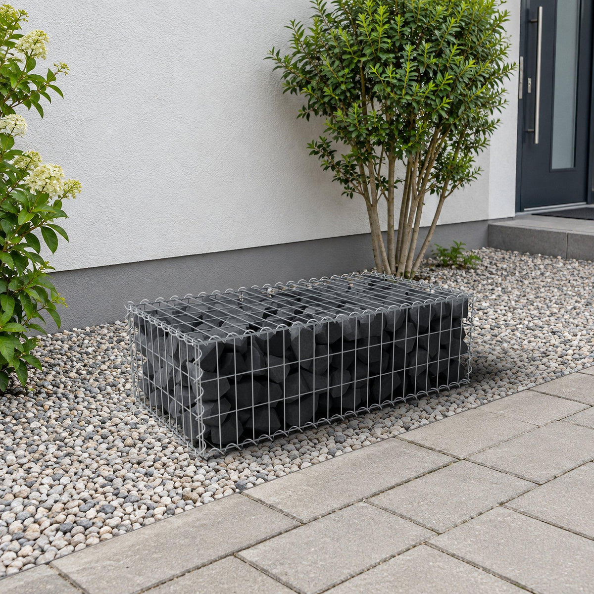 Gabion 100 cm x 30 cm x 50 cm (L x H x D), mesh size 5 cm x 10 cm, spiral