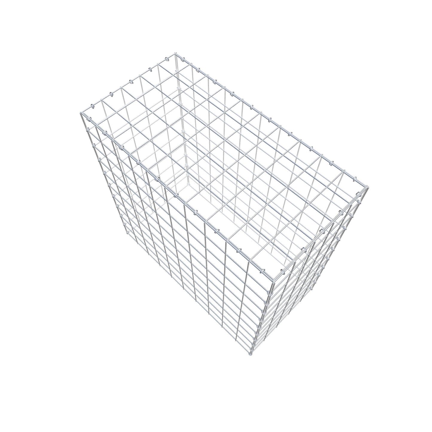 Gabbione aggiuntivo tipo 3 100 cm x 100 cm x 50 cm (L x H x P), maglia 10 cm x 10 cm, anello a C