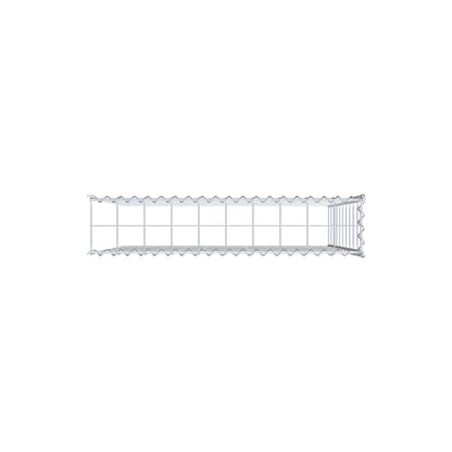 Gabião tipo 4 100 cm x 100 cm x 20 cm (C x A x P), malhagem 10 cm x 10 cm, espiral