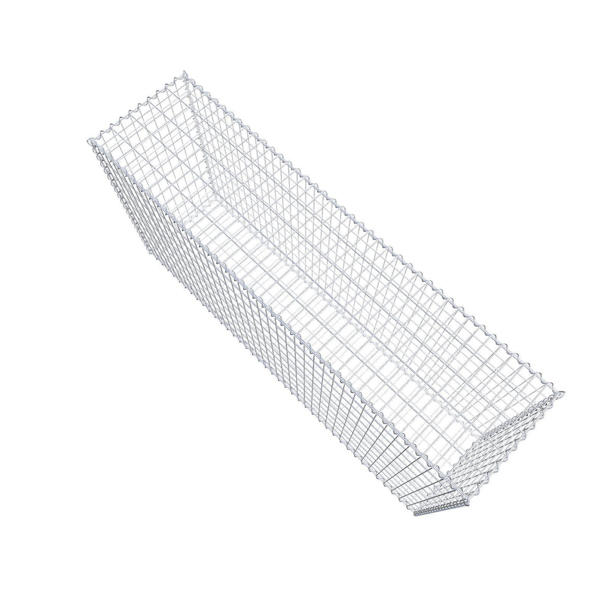 Gabion 200 cm x 100 cm x 50 cm (L x H x D), mesh size 5 cm x 10 cm, spiral