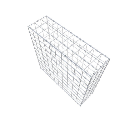 Gabion 100 cm x 100 cm x 30 cm (L x H x D), mesh size 10 x 10 cm, spiral ring