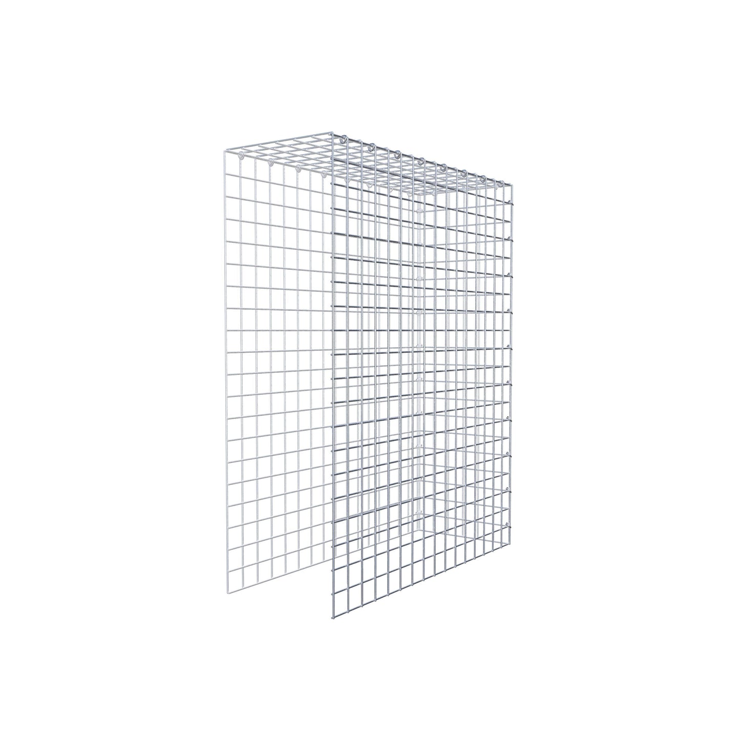 Gabião Tipo 4 100 cm x 80 cm x 30 cm (C x A x P), malhagem 5 cm x 5 cm, anel C