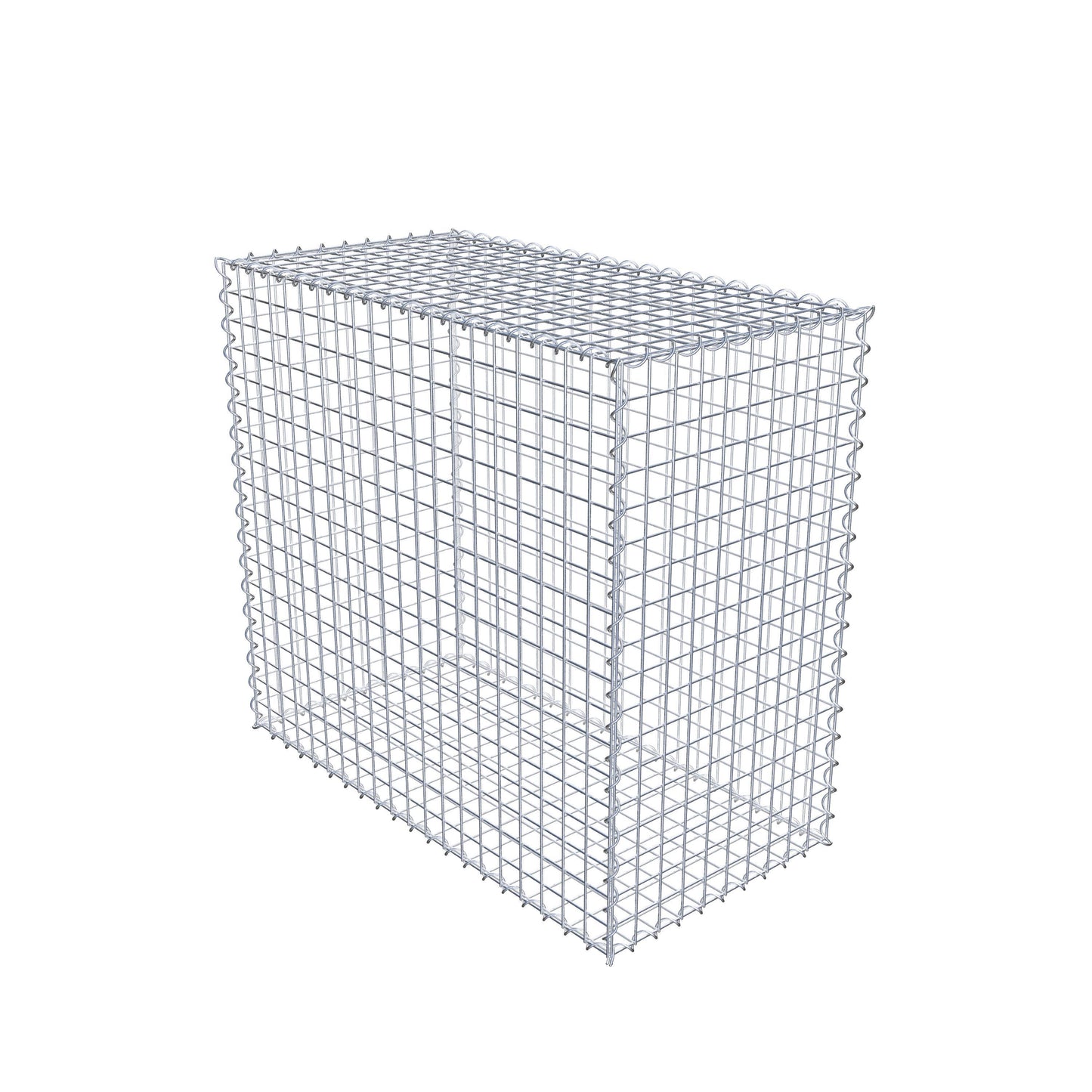 Schanskorf 100 cm x 90 cm x 50 cm (L x H x D), maaswijdte 5 cm x 5 cm, spiraalvormig