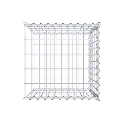 Aangegroeide schanskorf type 2 50 cm x 50 cm x 50 cm (L x H x D), maaswijdte 5 cm x 10 cm, spiraal