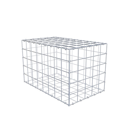 Gabião 80 cm x 50 cm x 50 cm (C x A x P), malhagem 10 cm x 10 cm, anel C