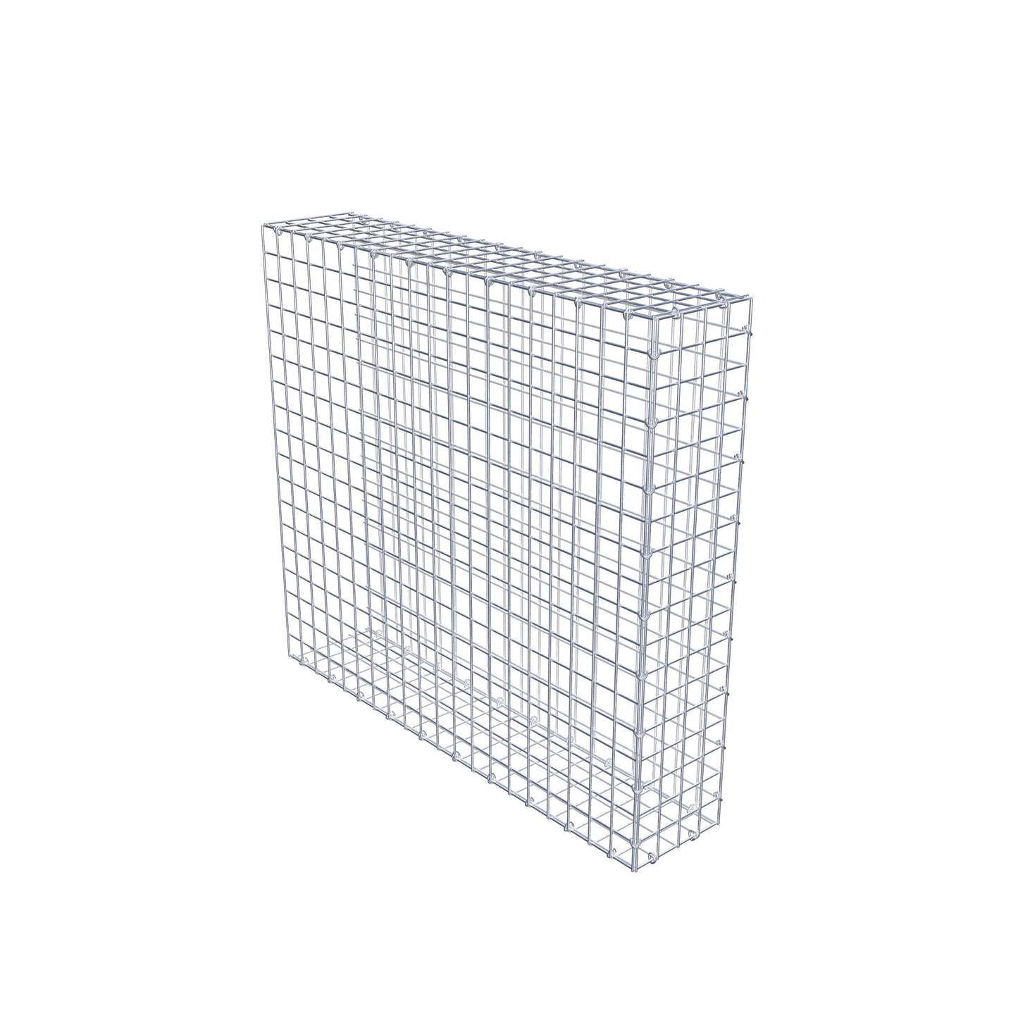 Gavión complementario de tipo 2 100 cm x 90 cm x 20 cm (L x A x P), malla 5 cm x 5 cm, anillo en C