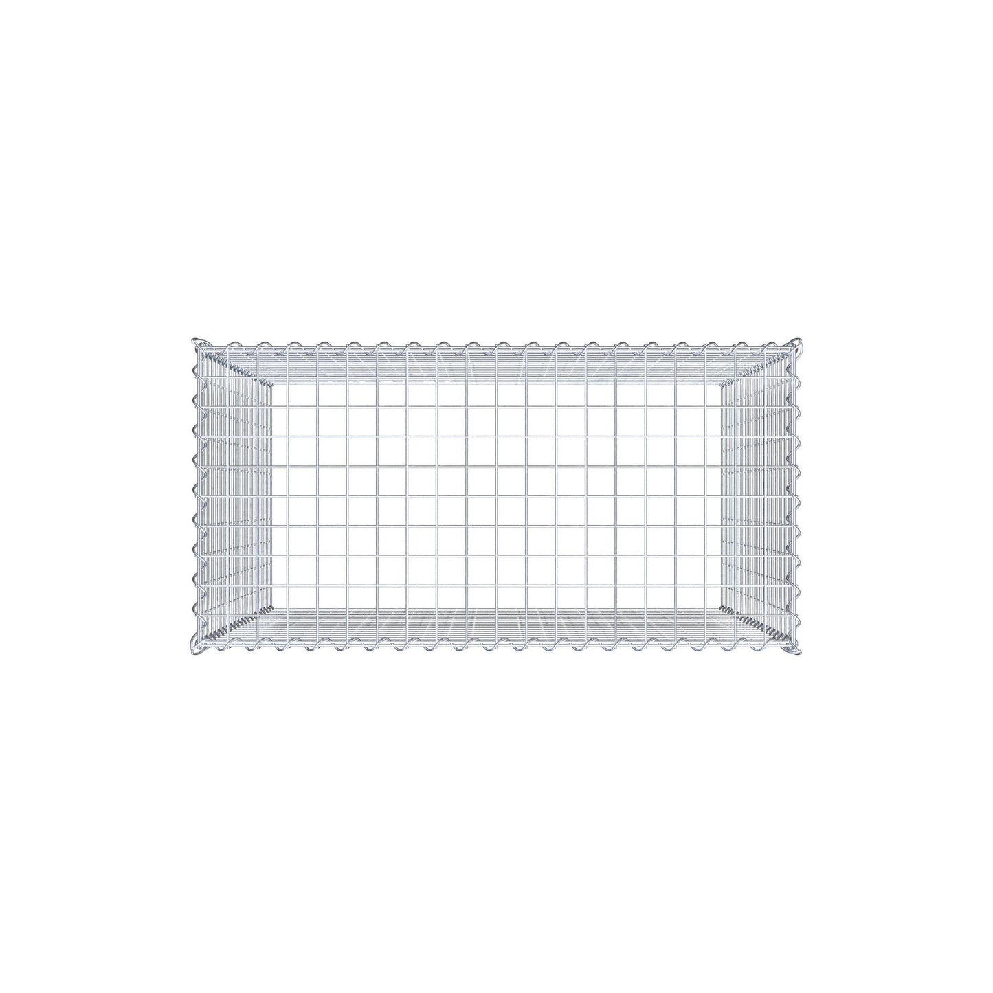 Gabião Tipo 3 100 cm x 100 cm x 50 cm (C x A x P), malhagem 5 cm x 5 cm, espiral