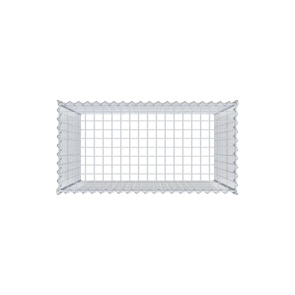 Gabião Tipo 3 100 cm x 100 cm x 50 cm (C x A x P), malhagem 5 cm x 5 cm, espiral