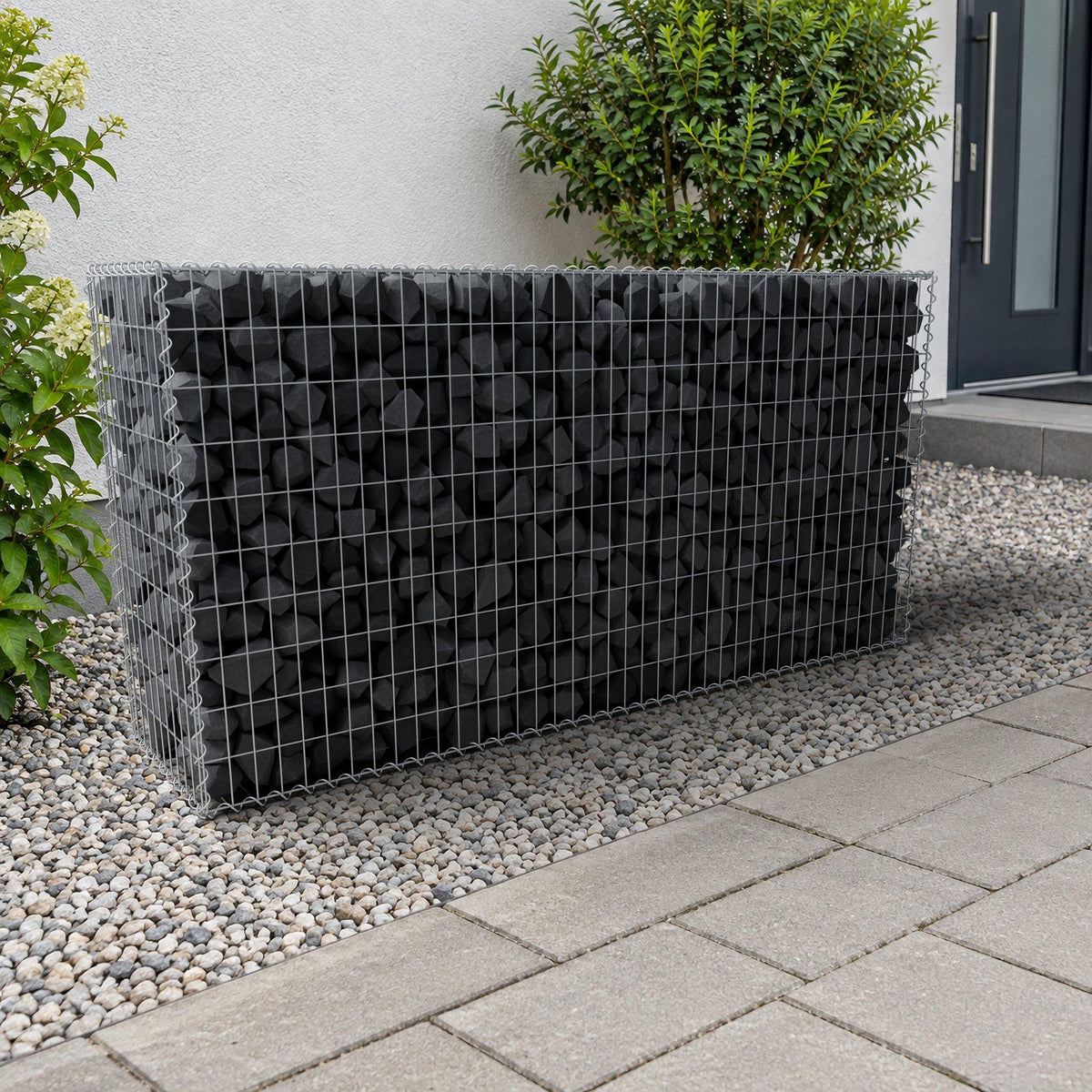 Gabion 200 cm x 100 cm x 50 cm (L x H x D), mesh size 5 cm x 10 cm, spiral