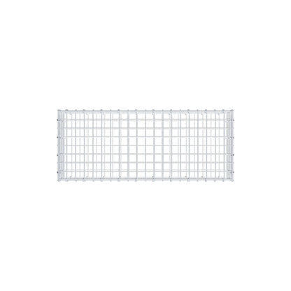 Gavión 100 cm x 20 cm x 40 cm (L x A x P), malla 5 cm x 5 cm, anillo en C