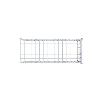 Gabião tipo 4 80 cm x 40 cm x 30 cm (C x A x P), malhagem 5 cm x 10 cm, espiral
