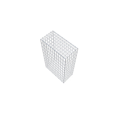 Gabion 100 cm x 60 cm x 30 cm (L x H x P), mailles 5 cm x 10 cm, anneau en C
