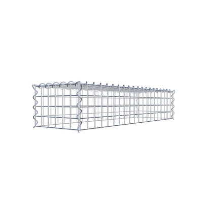 Gabion rapporté type 3 100 cm x 20 cm x 30 cm (L x H x P), mailles 5 cm x 5 cm, spirale