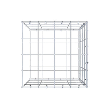 Fourche rapportée type 2 40 cm x 40 cm x 40 cm (L x H x P), mailles 10 cm x 10 cm, anneau en C