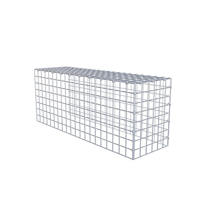 Pile aggiuntivo tipo 4 100 cm x 40 cm x 30 cm (L x H x P), maglia 5 cm x 5 cm, anello a C