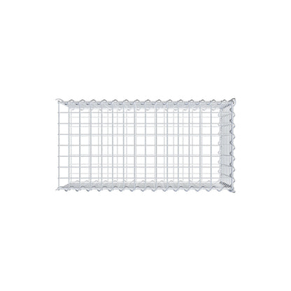 Gavión complementario tipo 2 80 cm x 40 cm x 40 cm (L x A x P), malla 5 cm x 5 cm, espiral