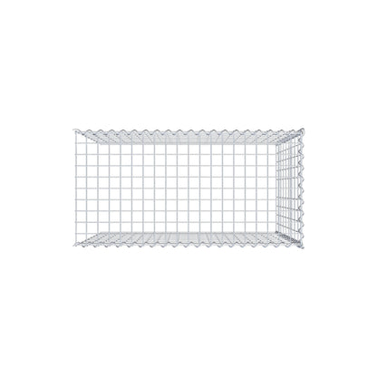 Gabião tipo 4 100 cm x 90 cm x 50 cm (C x A x P), malhagem 5 cm x 10 cm, espiral