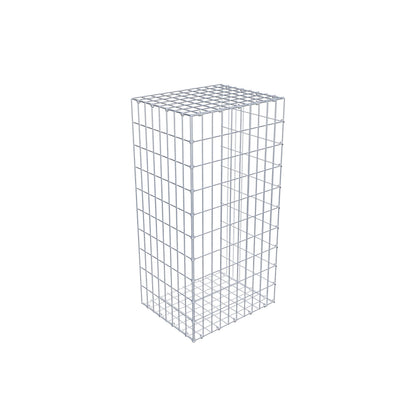 Gabião tipo 2 100 cm x 40 cm x 50 cm, malhagem 5 cm x 10 cm, anel C