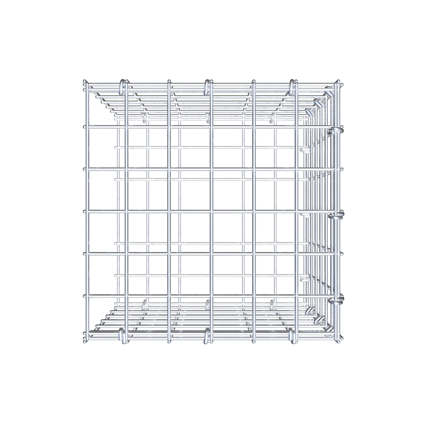 Gabião Tipo 2 30 cm x 30 cm x 30 cm (C x A x P), malhagem 5 cm x 5 cm, anel C