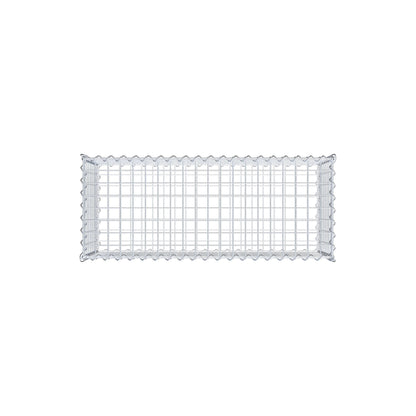 Gabion 100 cm x 40 cm x 40 cm (L x H x P), mailles 5 cm x 5 cm, spirale