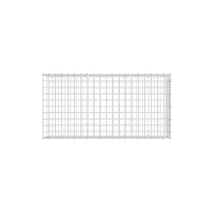 Mounted gabion type 2 100 cm x 20 cm x 50 cm (L x H x D), mesh size 5 cm x 5 cm, C-ring